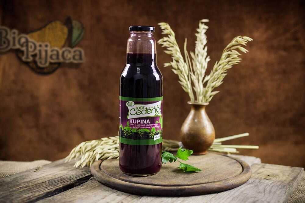 100% ceđeni sok od kupine - BioPijaca - Zdrava ishrana