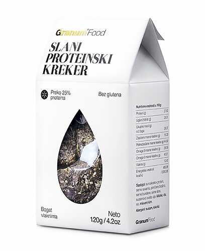 Slani proteinski kreker BioPijaca Zdrava Ishrana